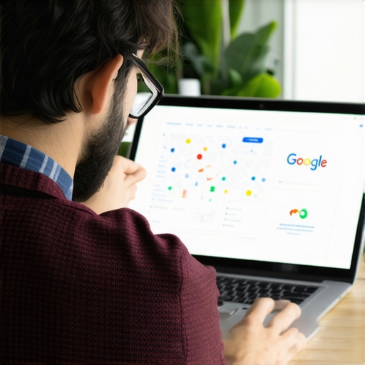 Digital marketing expert analyzing local SEO data for Google Maps