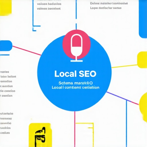 Infographic illustrating key strategies for advanced local SEO and map optimization.