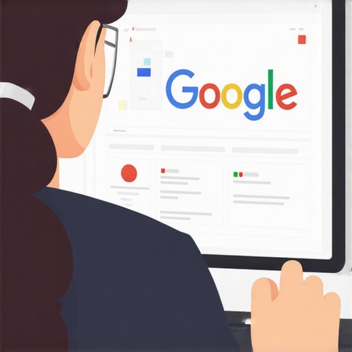 Person working on Google My Business profile on a laptop with SEO analytics tools.