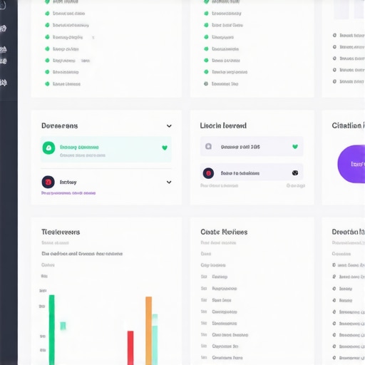 Local SEO Dashboard Visualization A screenshot of a local SEO metrics dashboard with rankings, reviews, and citations