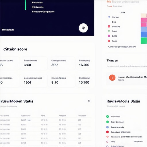 Screenshot of local SEO dashboard with citation, review, and ranking metrics.
