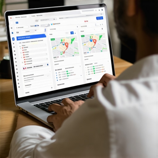 Business owner reviewing Google Maps SEO data and task checklist