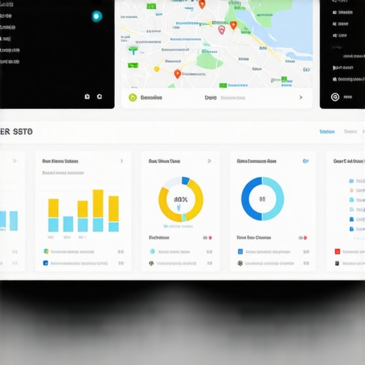 Digital SEO Dashboard for Maps Maintenance Screenshot of local SEO analytics dashboard with map performance metrics
