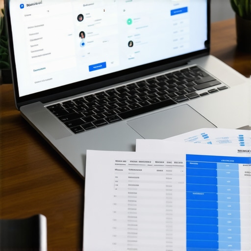 Close-up of BrightLocal software interface displaying local ranking and review management metrics.