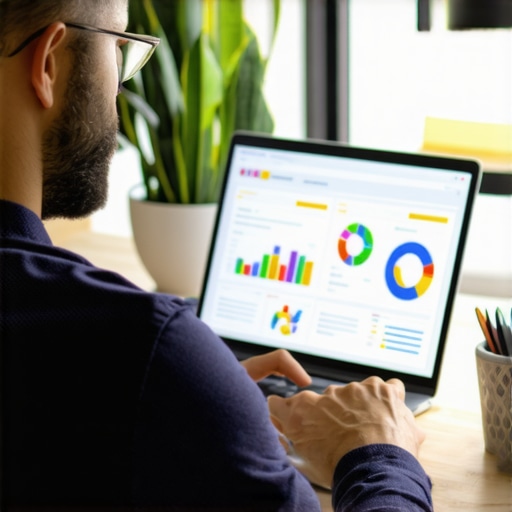 Person analyzing local SEO data on a laptop for map pack success