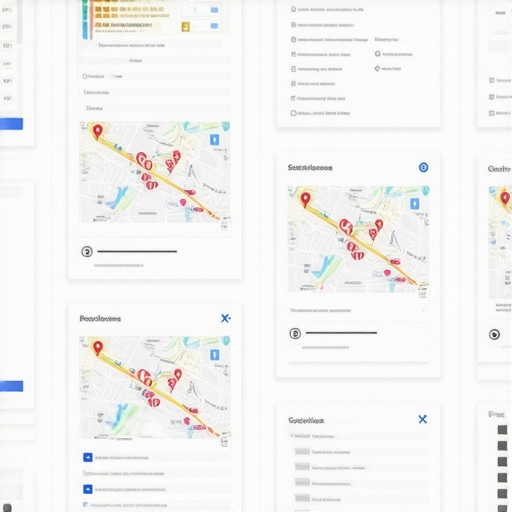 Illustration of a step-by-step process to improve local search proximity for a business profile.