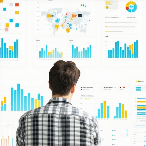 A person reviewing charts and maps on a computer screen to improve local map pack rankings.
