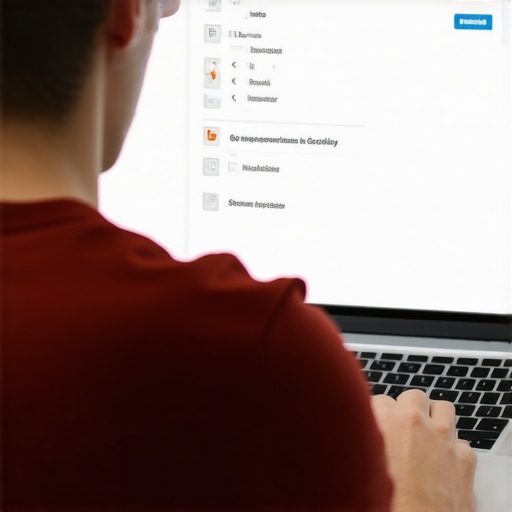 Person reviewing local SEO checklists and search rankings on a computer.