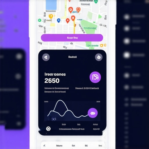 Screenshot of local SEO dashboard displaying map rankings and optimization data.
