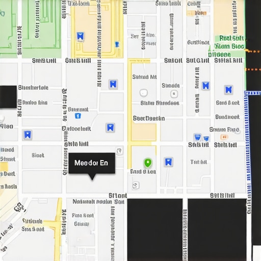 Optimizing Business Proximity for Local SEO Business locations on a map with proximity indicators being improved